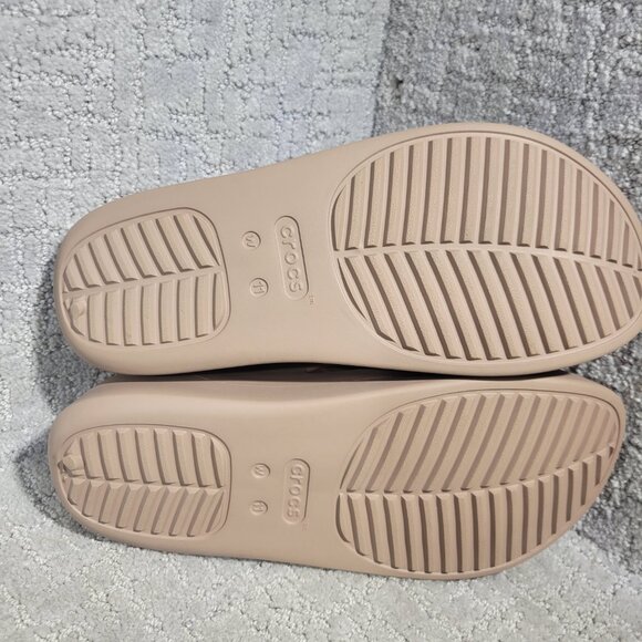 Crocs Getaway Women’s Size 11 US Tan Platform Flip Flop Sandals 209410 - Picture 8 of 12